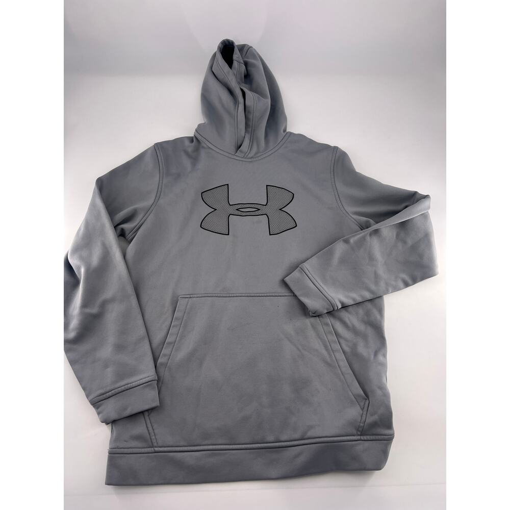 Under Armour Sweatshirt Hooded Mens Small Grey Sportswear Lounge Activewear